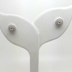 9ct white gold earrings